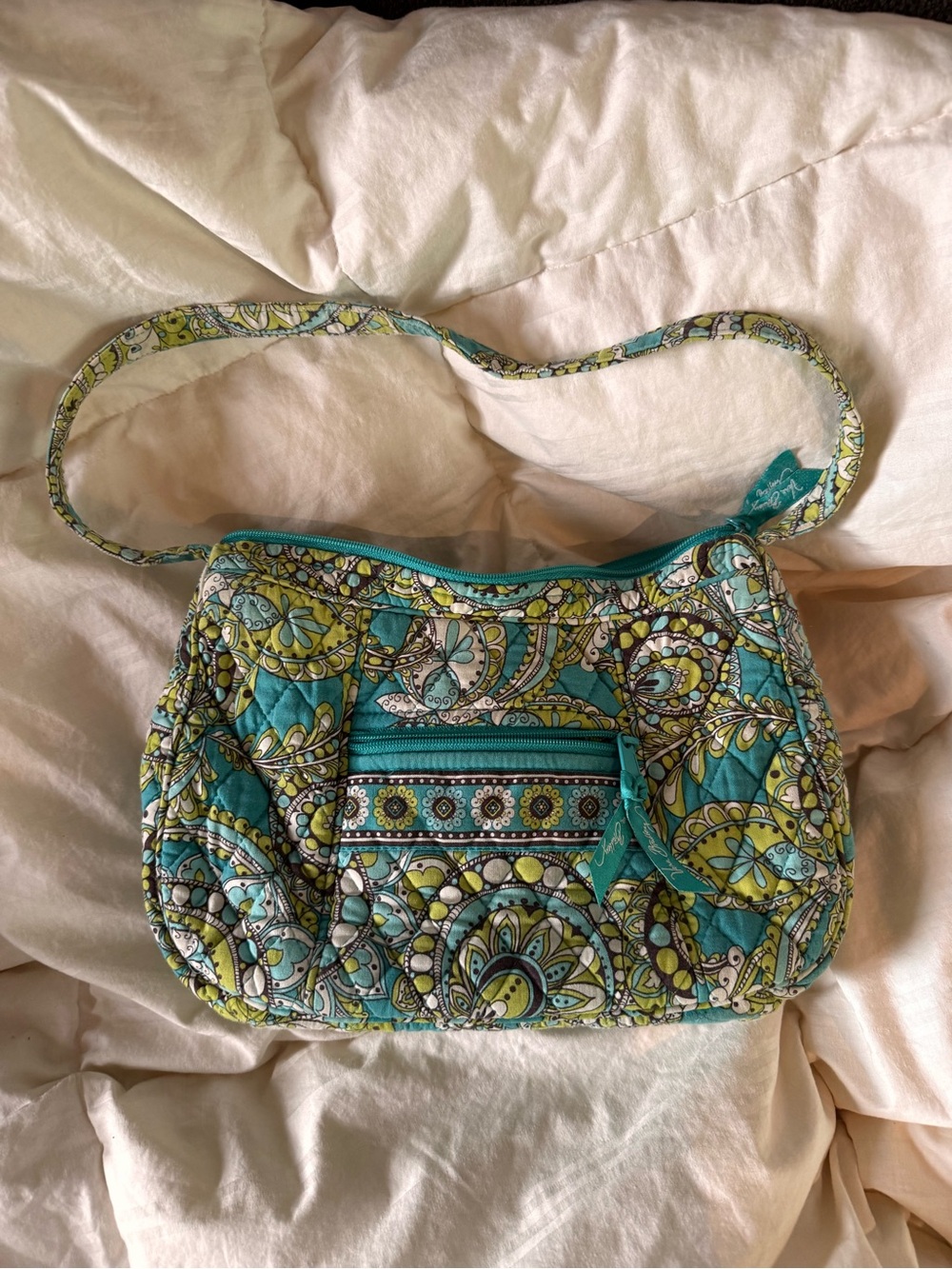 Vera Bradley Peacock New Hobo Shoulder Bag